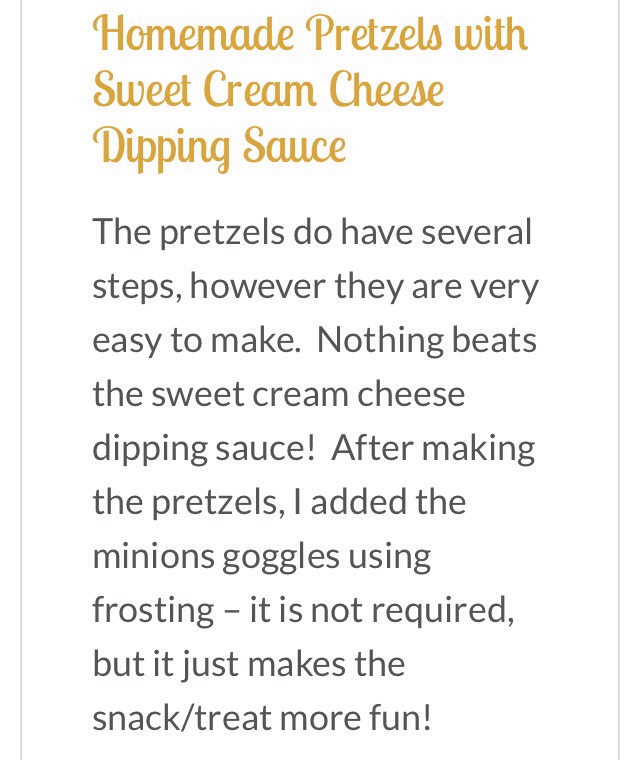 💛Minions Homemade Pretzels With Sweet Cream Cheese Dipping Sauce!💛