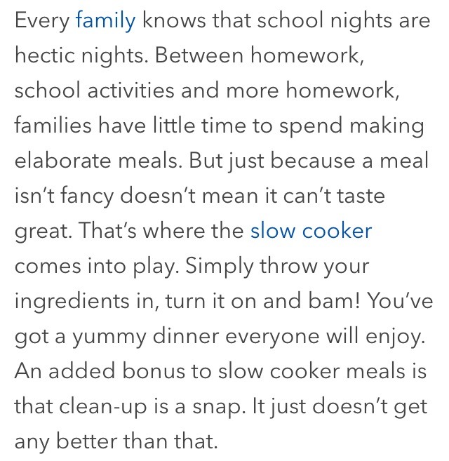 6⃣ Easy Slow Cooker Meals For Hectic School Nights!
