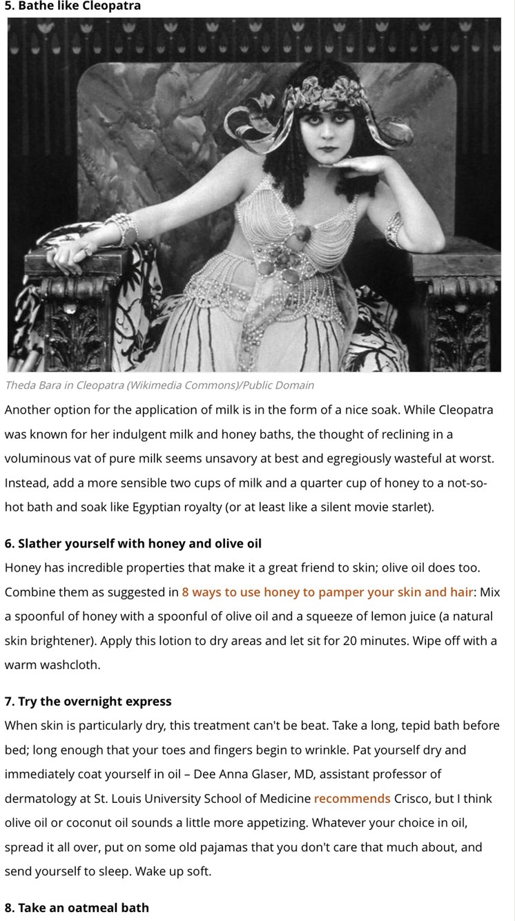 Dry Skin... Tips From Treehugger 