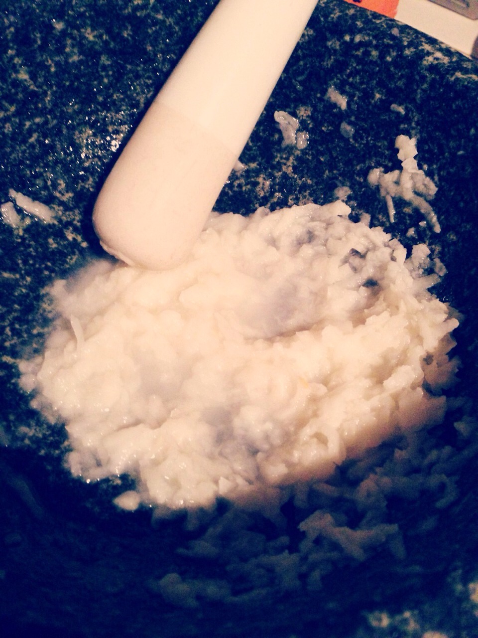 Add the Lemon and the rose water make into paste 