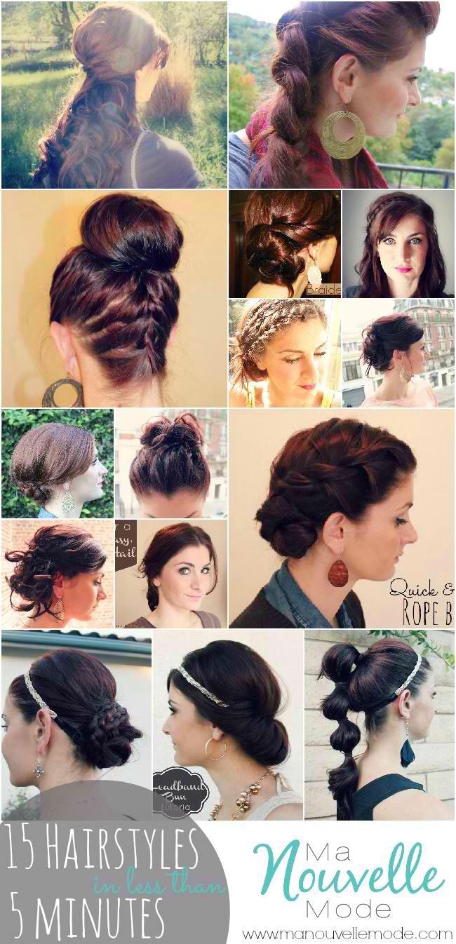 " Try These Super Quick Hairstyles For Busy Days " 👩💇💆💁