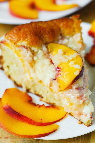 Peach Cream Cheese Cake 