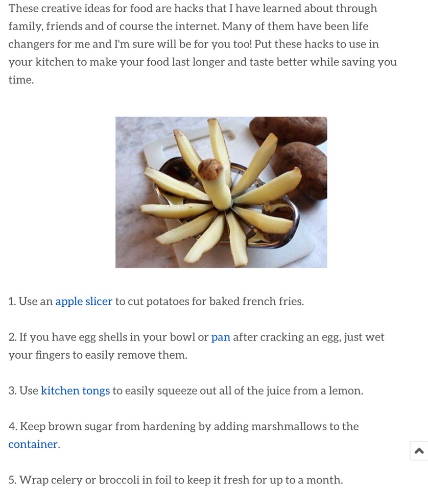 10 Life Changing Food Hacks