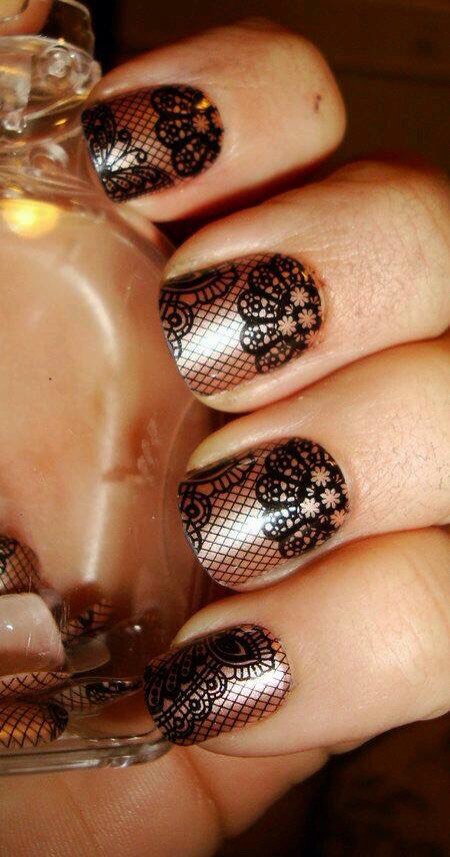 Lace Design Nails