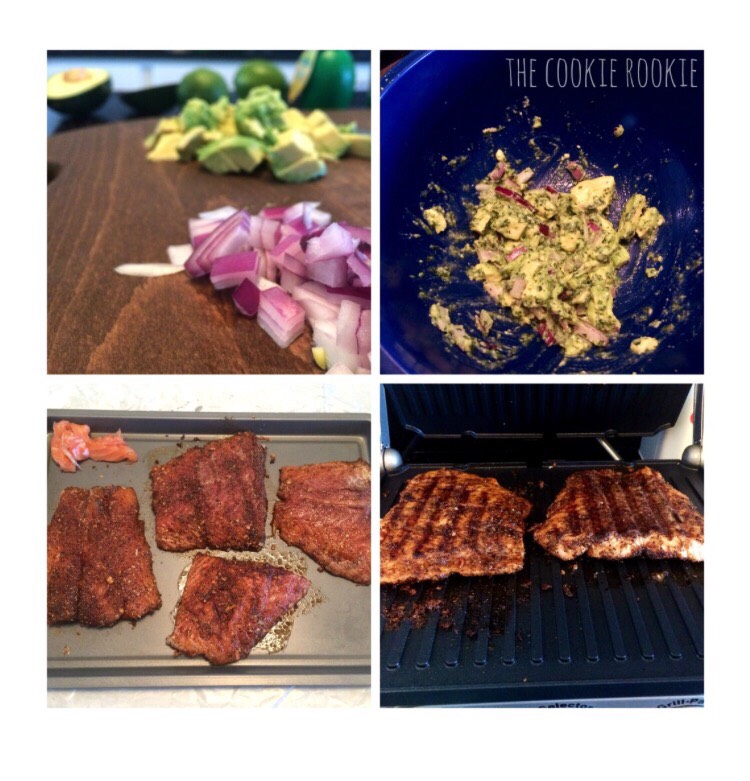 Grilled Salmon With Avocado Salsa!!
